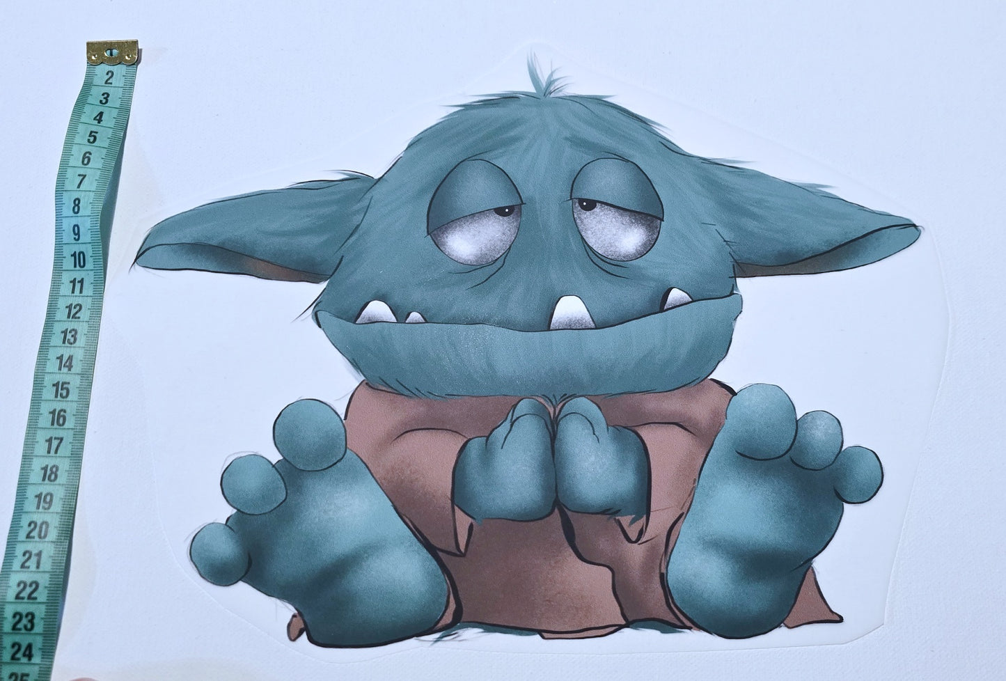 XXL Bügelbild Kruegerhausdesign Monster möge der Sonntag....