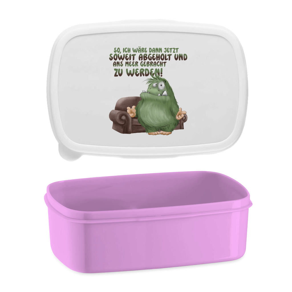 Lunchbox So, ich wäre dann jetzt soweit abgeholt und an Meer gebracht