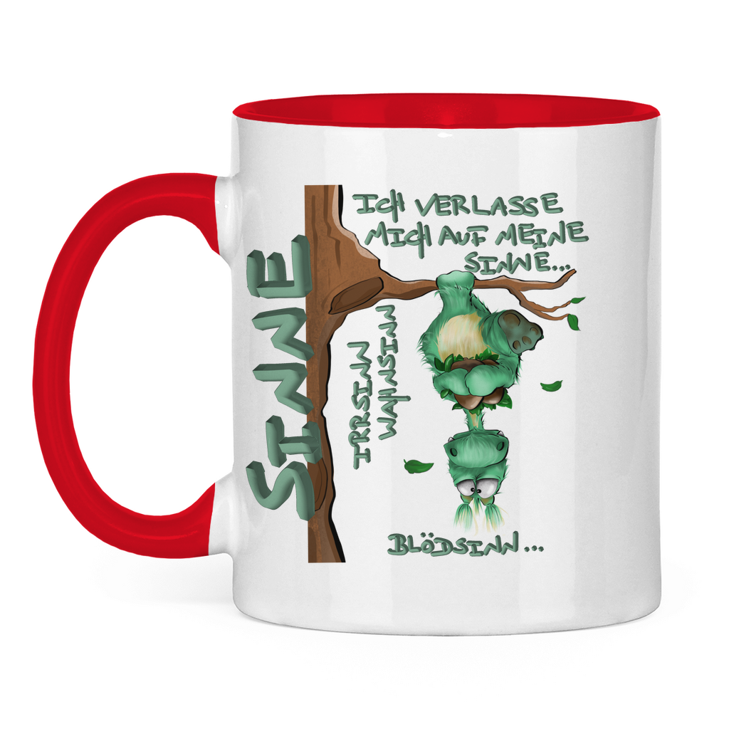 Tasse zweifarbig Sinne