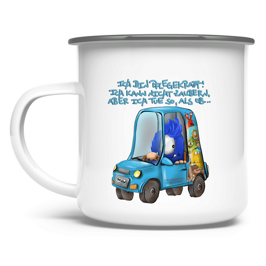 Emaille Tasse Ich bin Pflegekraft! Ich kann nicht zaubern, aber ich tue…