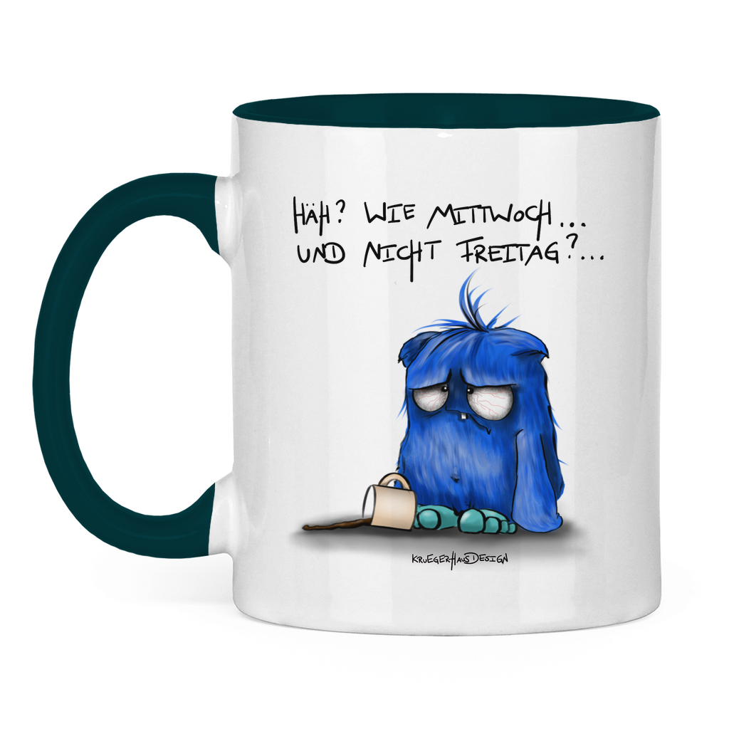 Tasse zweifarbig Häh? Wie Mittwoch... und nicht Freitag?...