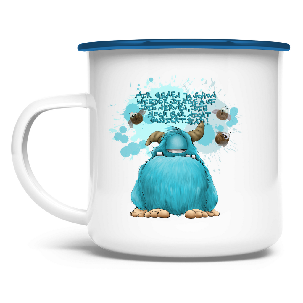 Emaille Tasse Mir gehen