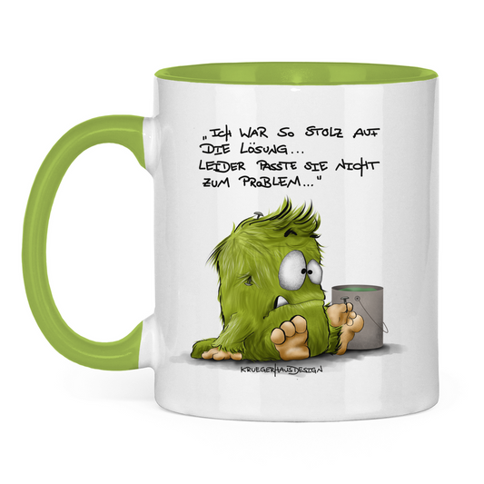 Tasse zweifarbig Ich war so stolz auf die Lösung... Leider passte sie nicht..