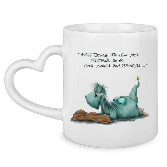Tasse mit Herzhenkel Vieledingefallenmir