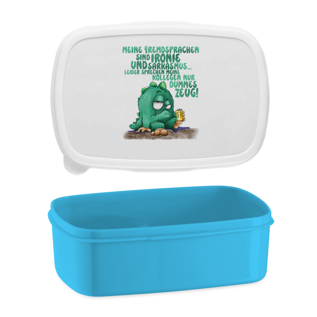Lunchbox Meine Fremdsprachen sind Ironie und Sarkasmus.