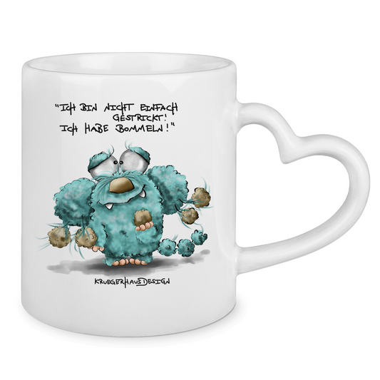 Tasse mit Herzhenkel #bommeln