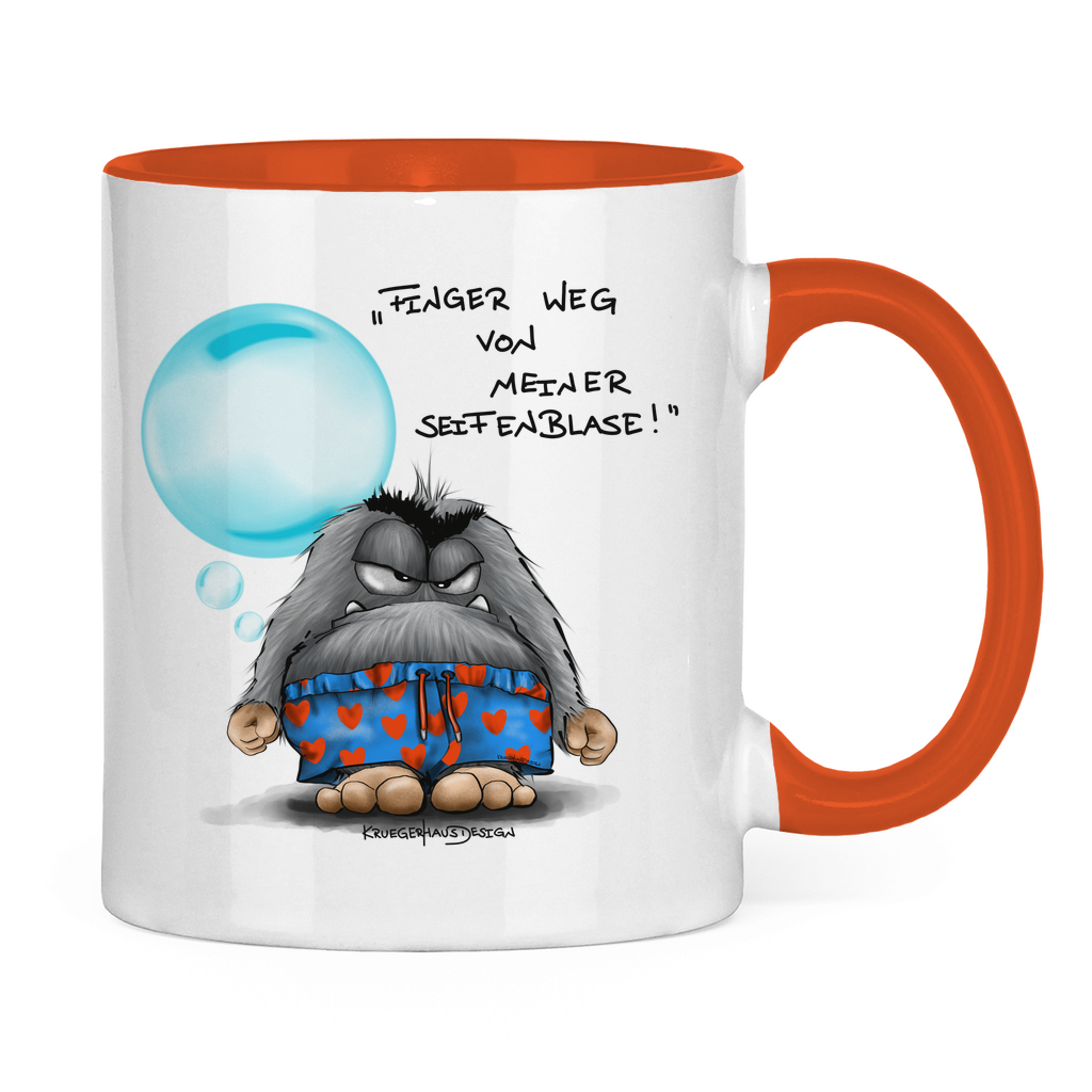 Tasse zweifarbig Finger weg von meiner Seifenblase!