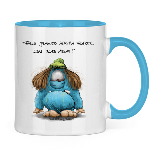 Tasse zweifarbig Falls jemand Nerven findet. Das sind meine!