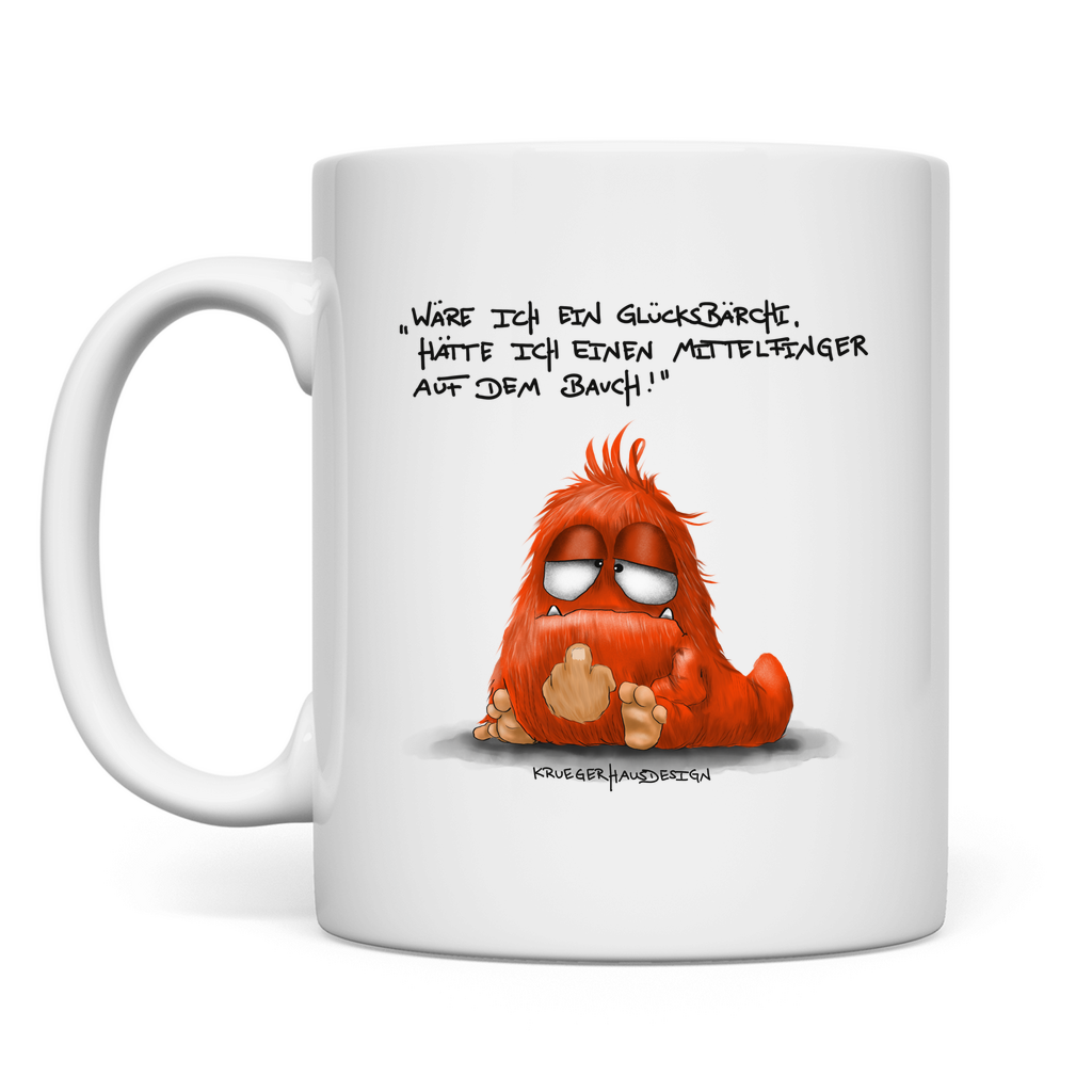 Tasse Wäre ich ein Glücksbärchi, hatt ich einen Mittelfinger...