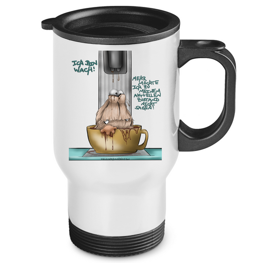 Edelstahl-Thermobecher Ich bin wach! Mehr möchte ich zu meinem aktuellen…