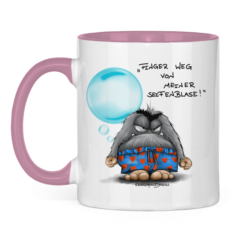 Tasse zweifarbig Finger weg von meiner Seifenblase!