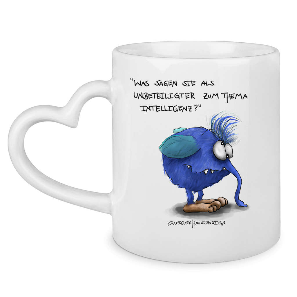 Tasse mit Herzhenkel Was sagen Sie als Unbeteiligter zum Thema Intelligenz?