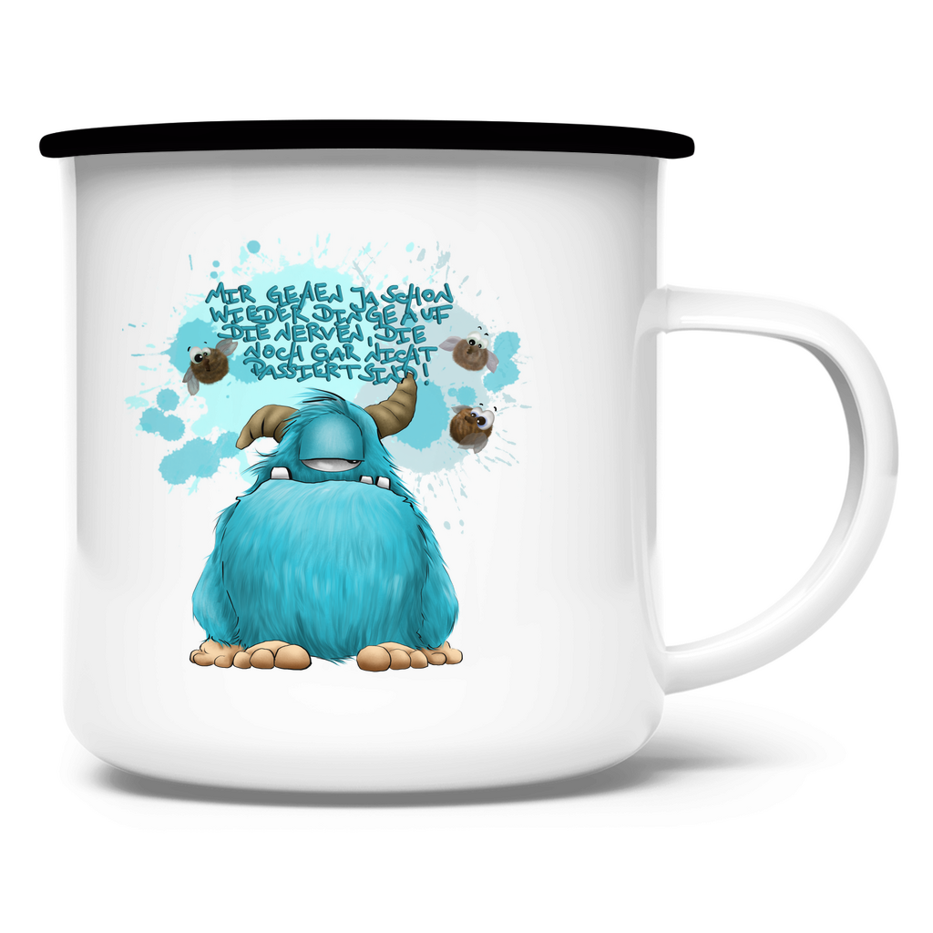 Emaille Tasse Mir gehen