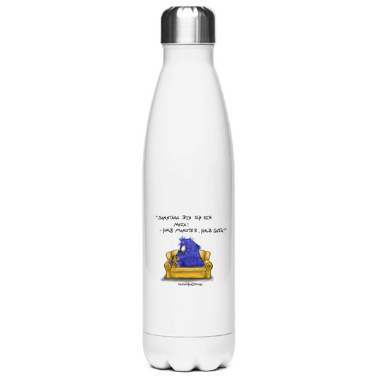 Edelstahl-Thermoflasche Sonntags bin ich ein Mofa! Halb Monster, halb Sofa!