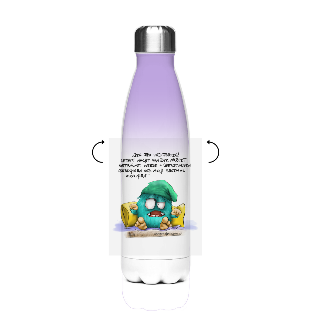 Edelstahl-Thermoflasche Bin fix und fertig. Habe letzte Nacht von der Arbeit …