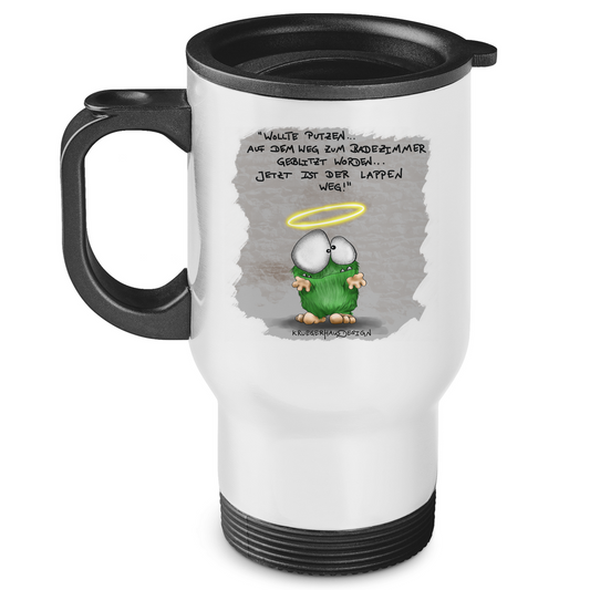 Edelstahl-Thermobecher Wollte Putzen... auf dem Weg zum Badezimmer geblitzt...