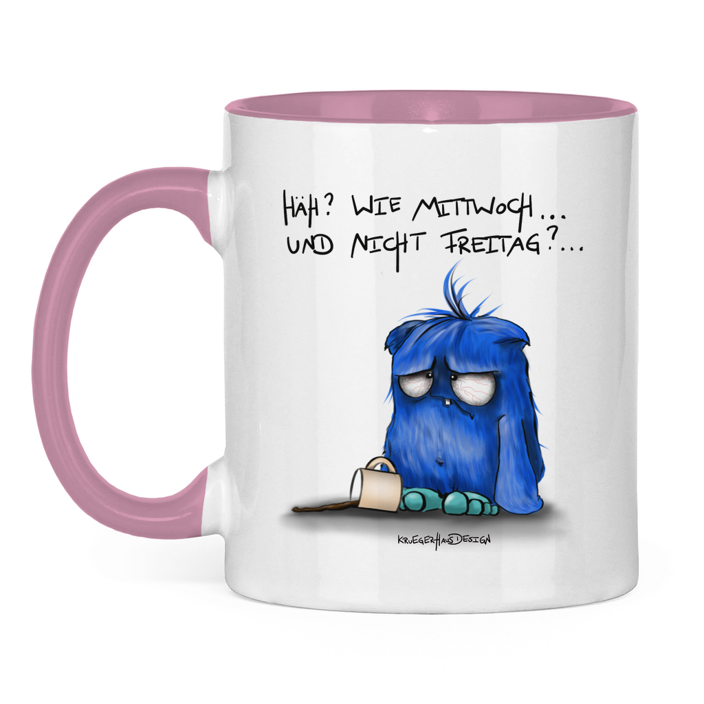 Tasse zweifarbig Häh? Wie Mittwoch... und nicht Freitag?...