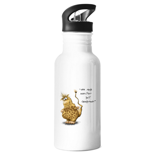 Edelstahl-Trinkflasche Wer mich anstupst hat Geschmack!