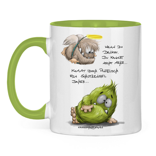 Tasse zweifarbig Schutzengel