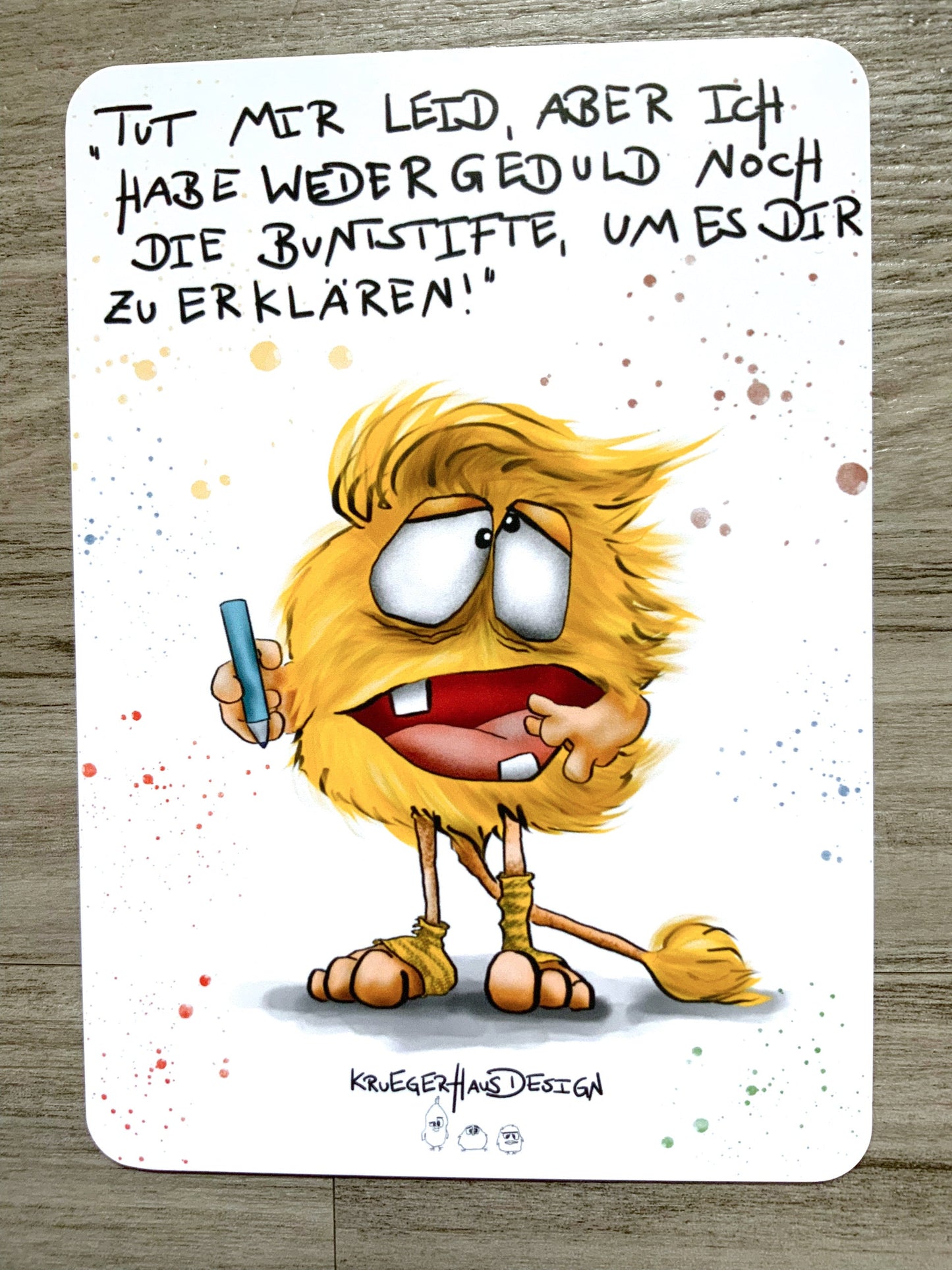 Postkarten Set Monster Kruegerhausdesign Juni 2023, 12 Postkarten.