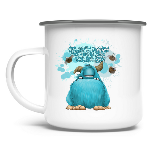 Emaille Tasse Mir gehen