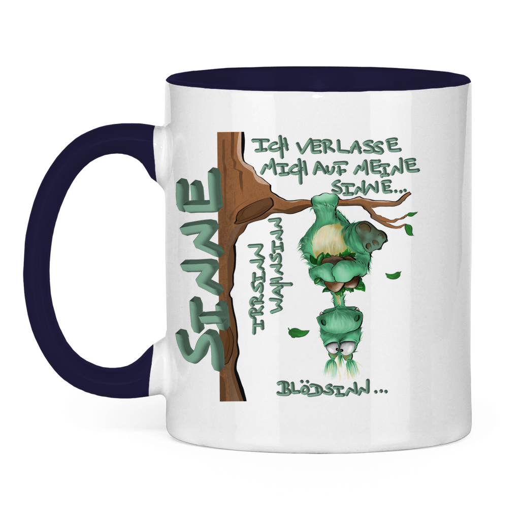 Tasse zweifarbig Sinne