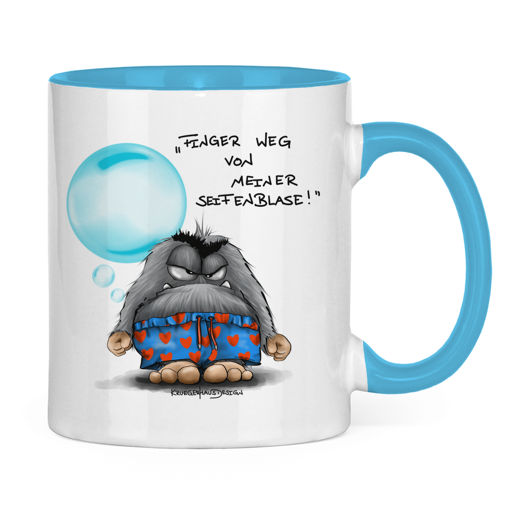 Tasse zweifarbig Finger weg von meiner Seifenblase!