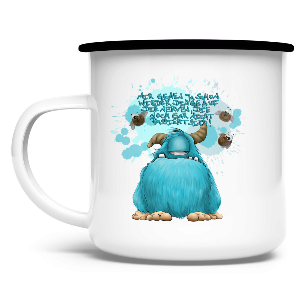 Emaille Tasse Mir gehen