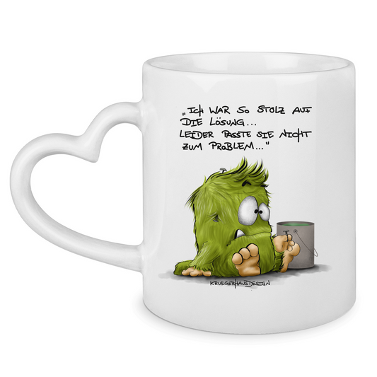 Tasse mit Herzhenkel Ich war so stolz auf die Lösung... Leider passte sie nicht..