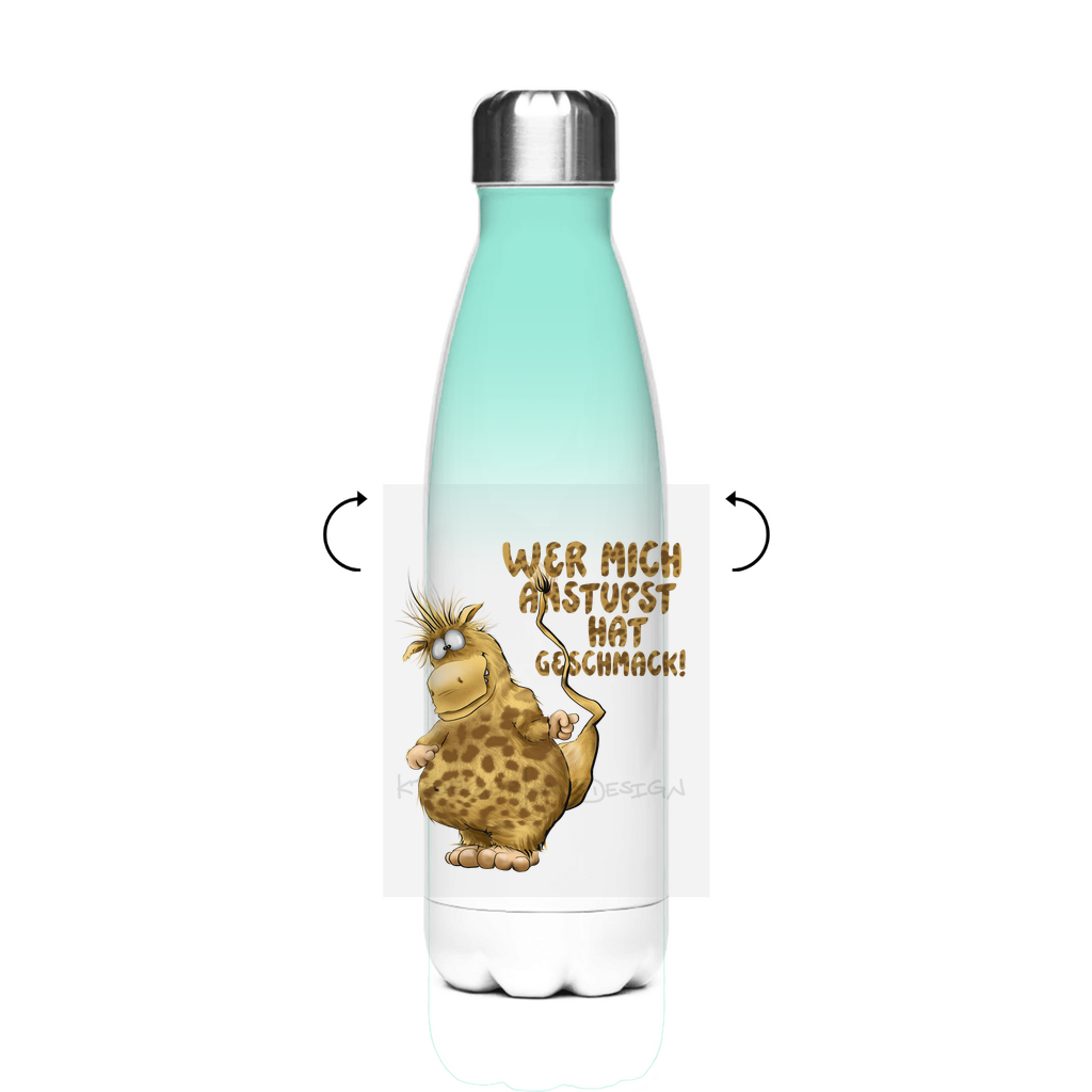 Edelstahl-Thermoflasche Wer mich anstupst hat Geschmack!