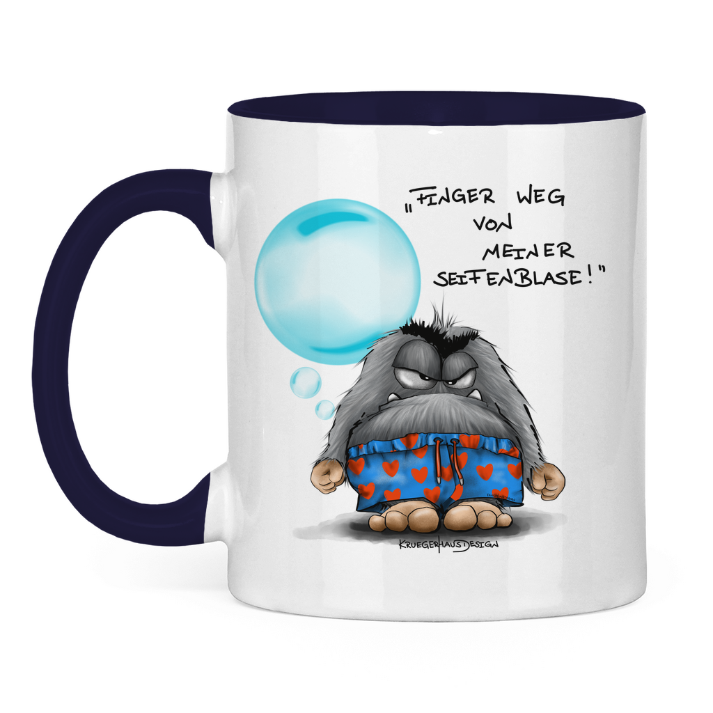 Tasse zweifarbig Finger weg von meiner Seifenblase!