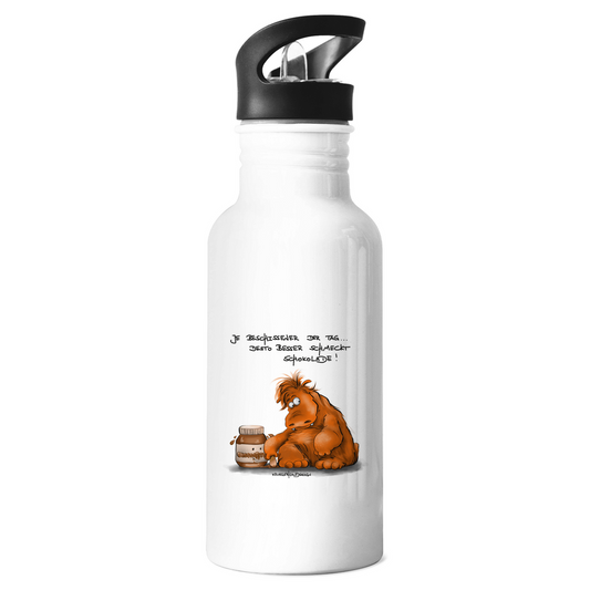 Edelstahl-Trinkflasche Je beschissener der Tag... desto besser schmeckt ...