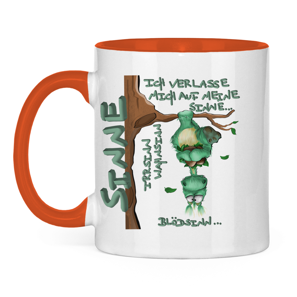 Tasse zweifarbig Sinne