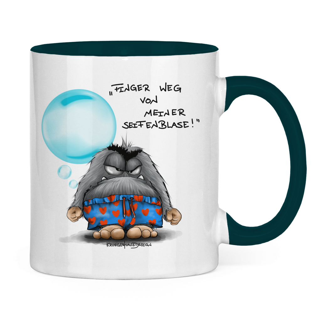 Tasse zweifarbig Finger weg von meiner Seifenblase!