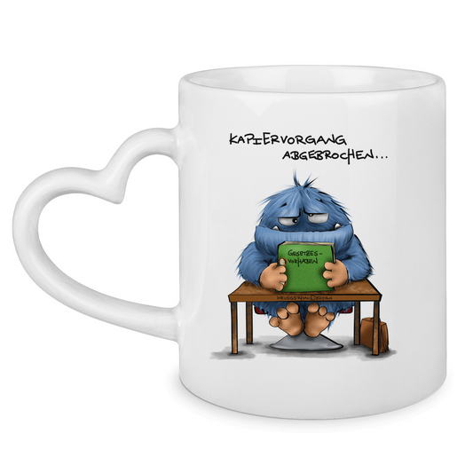 Tasse mit Herzhenkel Kopiervorgang abgeschlossen