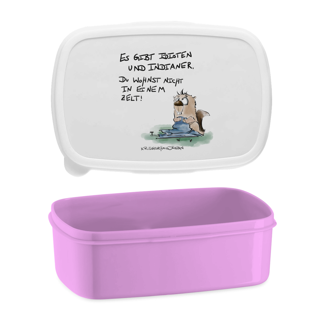 Lunchbox Es gibt Idioten und Indianer. Du wohnst nicht in einem Zelt!