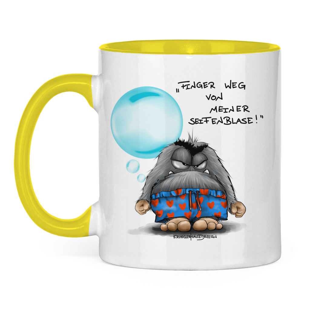 Tasse zweifarbig Finger weg von meiner Seifenblase!
