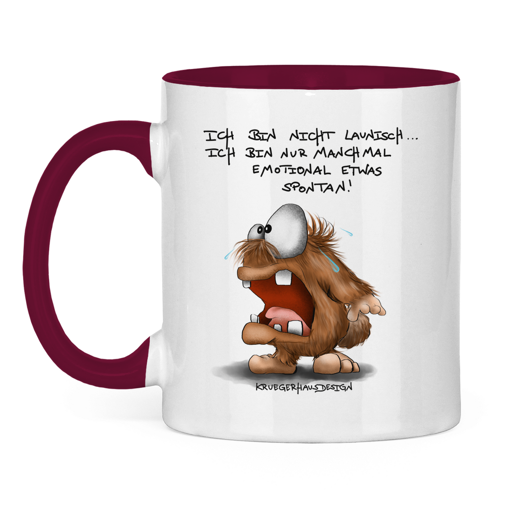 Tasse zweifarbig Ich bin nicht launisch... Ich bin nur manchmal emotional...