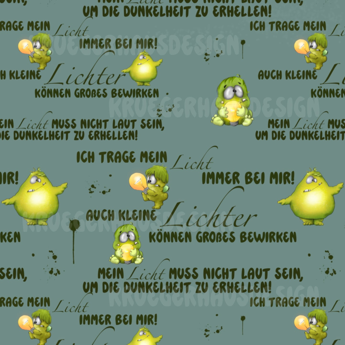 Glühwürmchen – Exklusives Stoffdesign für magische Nähprojekte Design mit Sprüchen