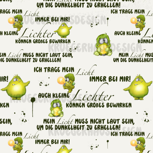 Glühwürmchen – Exklusives Stoffdesign für magische Nähprojekte Design mit Sprüchen
