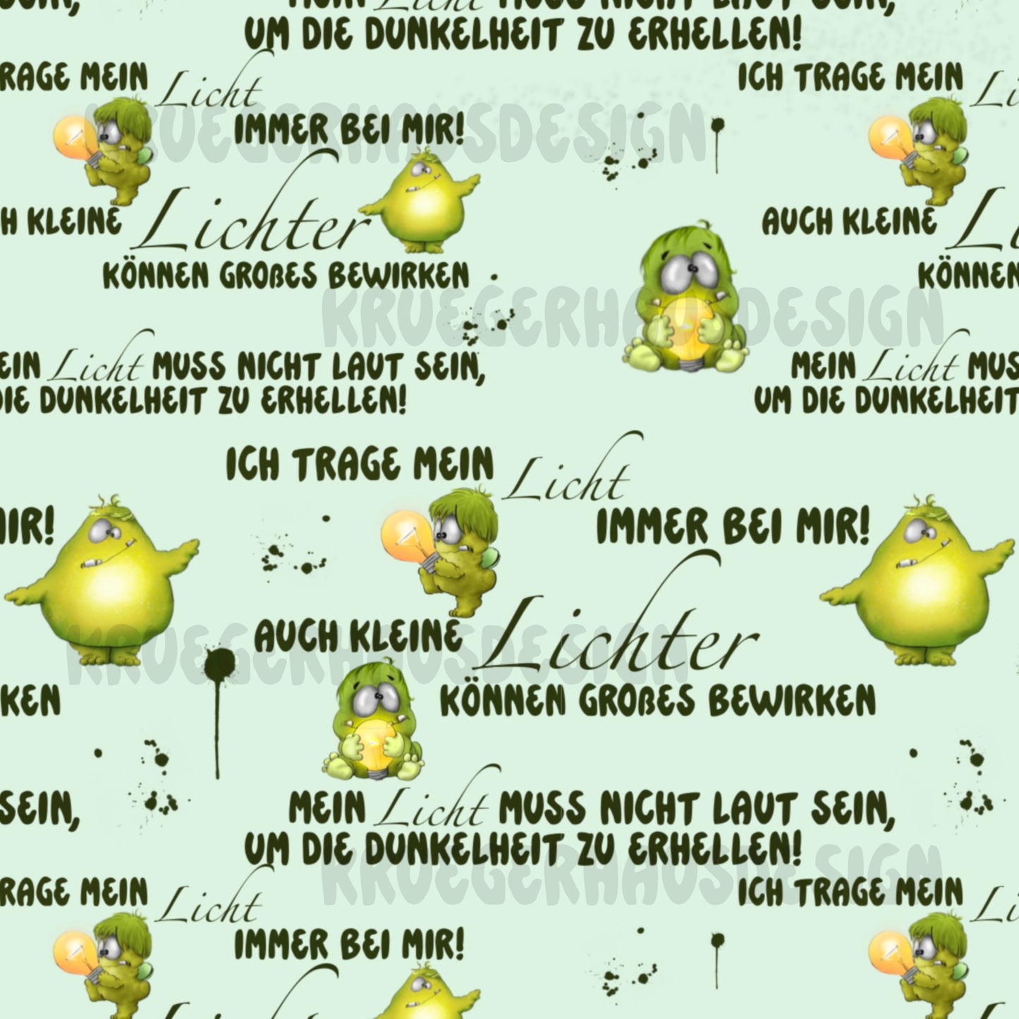 Glühwürmchen – Exklusives Stoffdesign für magische Nähprojekte Design mit Sprüchen