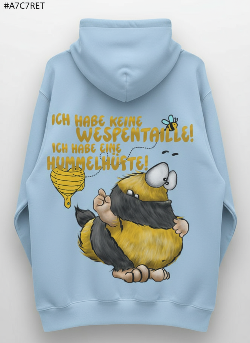 Unisex Hoodie XXL Druck Kruegerhausdesign Monster, hellblau, Motivwahl