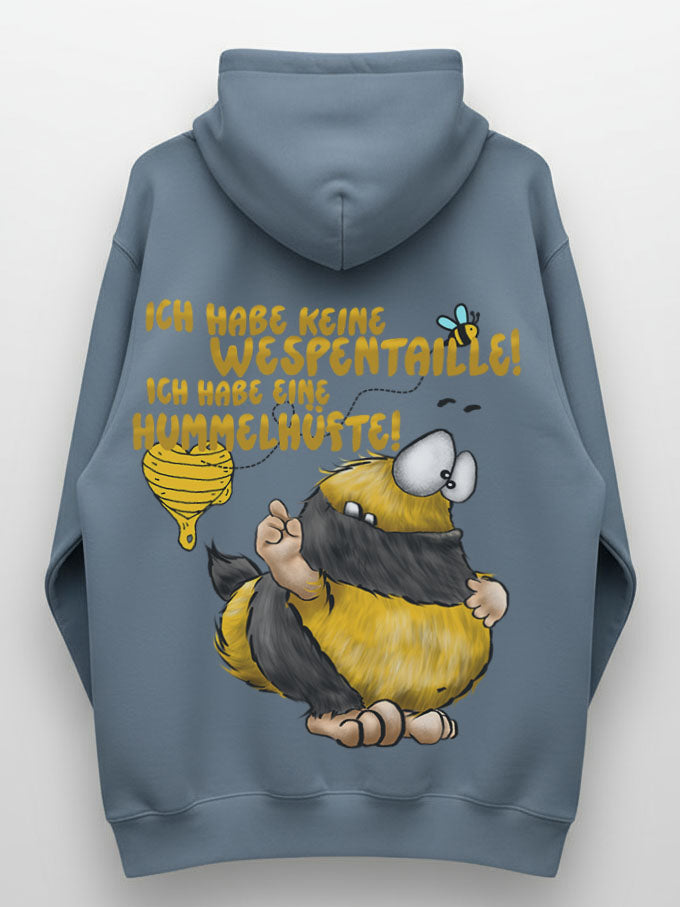 Unisex Hoodie XXL Druck Kruegerhausdesign Monster, denim, jeansblau, Motivwahl