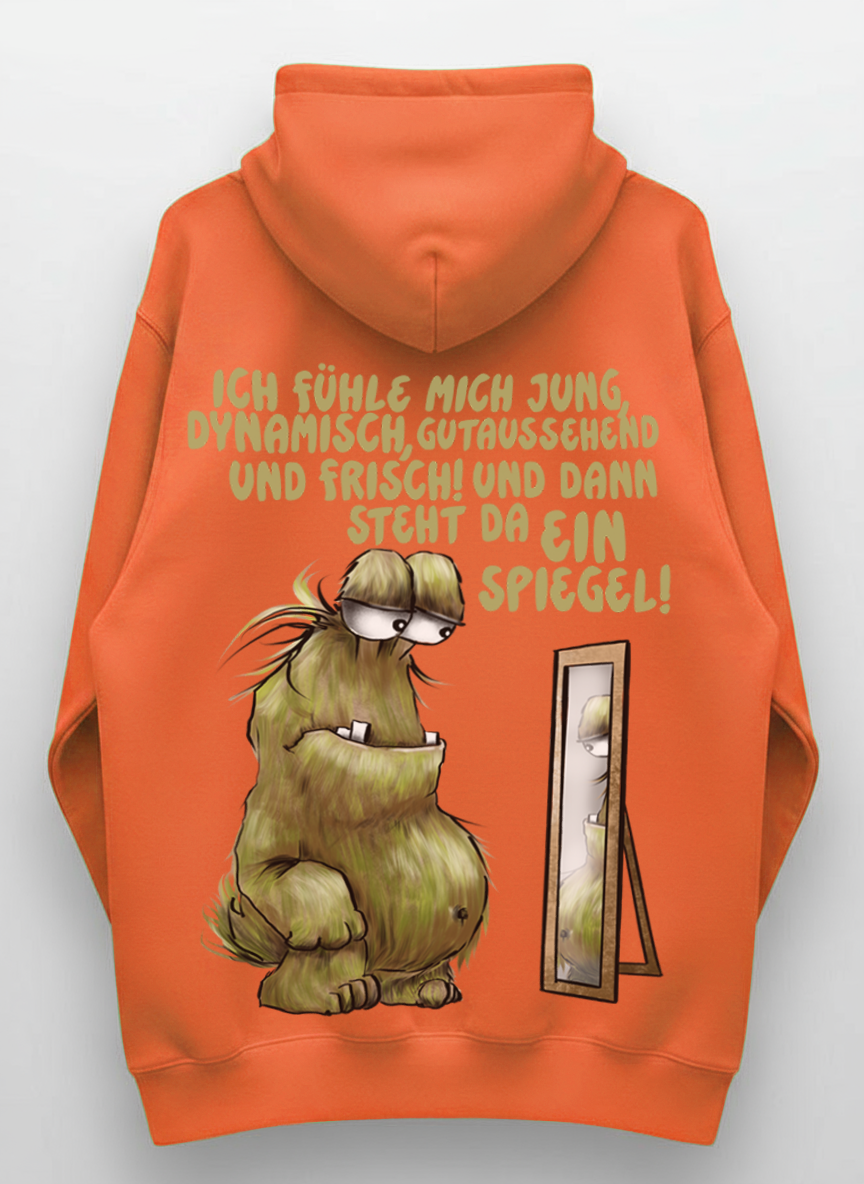 Unisex Hoodie XXL Druck Kruegerhausdesign Carl Monster Gr. S,M, L, XL, XXL, 3XL, Ich fühle mich jung, dynamisch, gutaussehend...