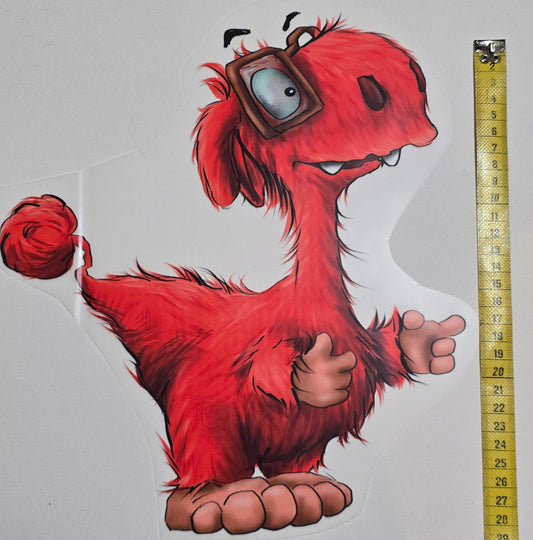 Bügelbild Kruegerhausdesign Monster Noah, der Plan in XXL Größe