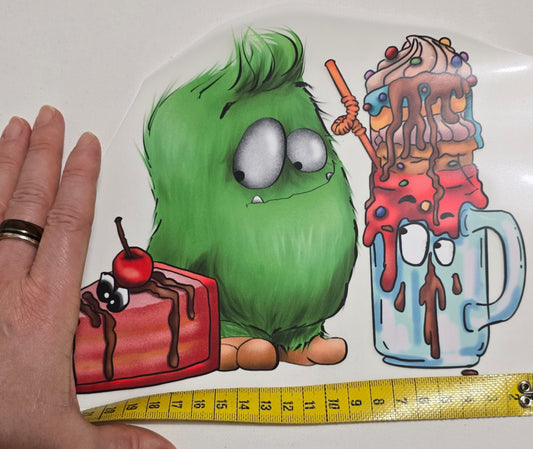 Bügelbild Kruegerhausdesign Monster Gebäck