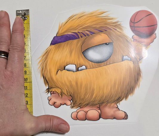 Bügelbild Kruegerhausdesign Monster Fett kommt an Stellen...