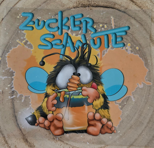 Rub on, UV Folienaufkleber, Monster, Zuckerschnute