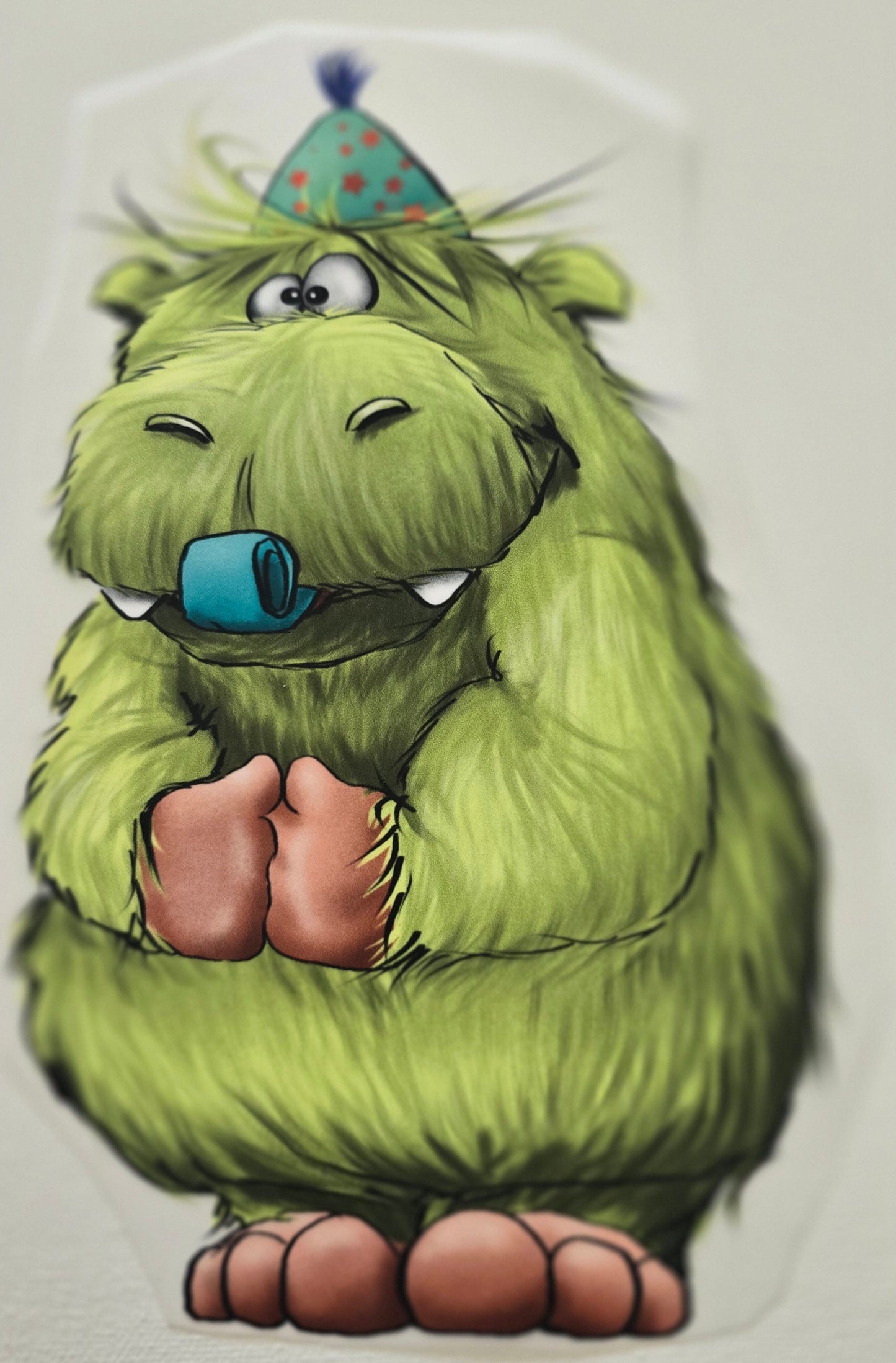 XL Bügelbild Kruegerhausdesign Geburtstagsmonster