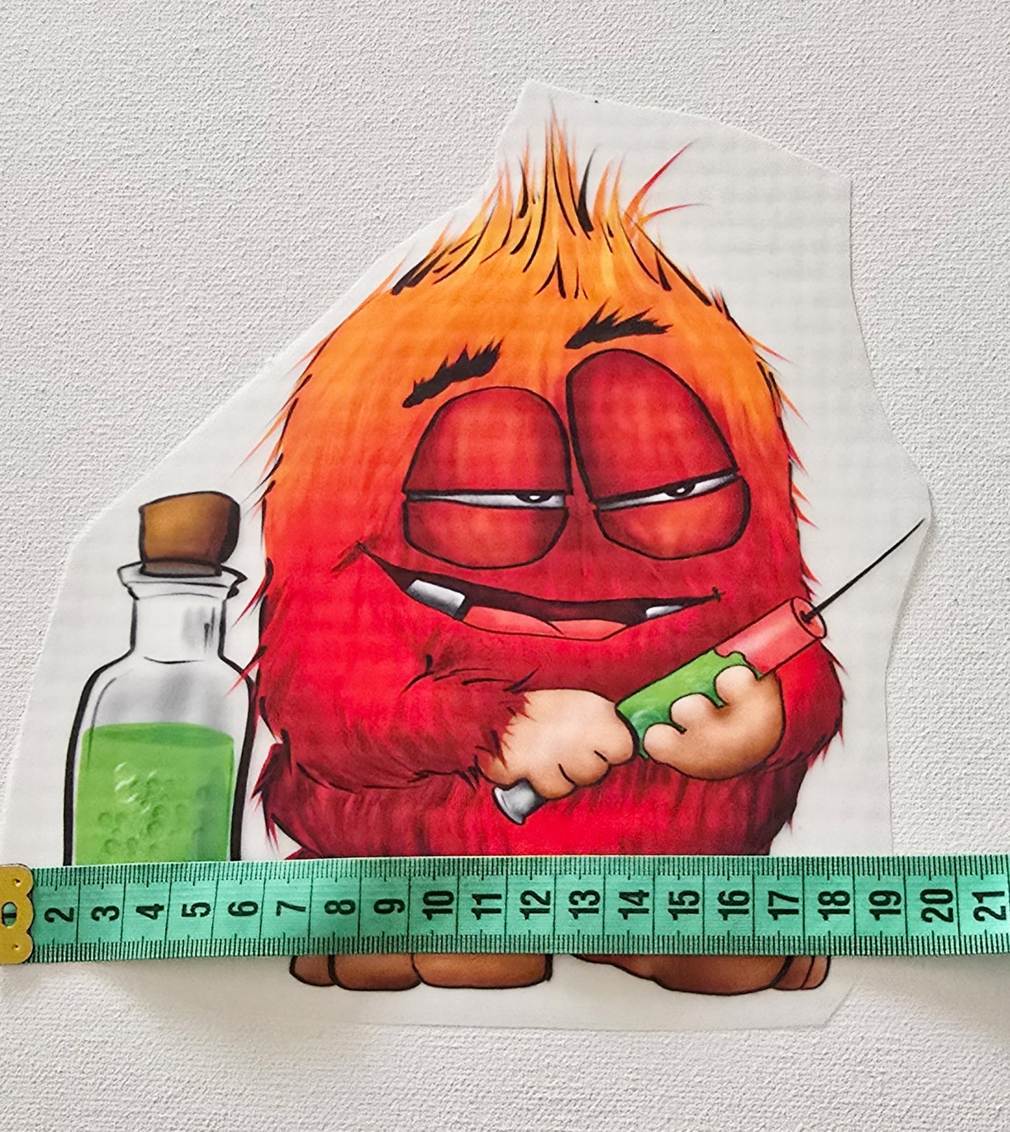 Bügelbild Kruegerhausdesign Giftspritze Monster